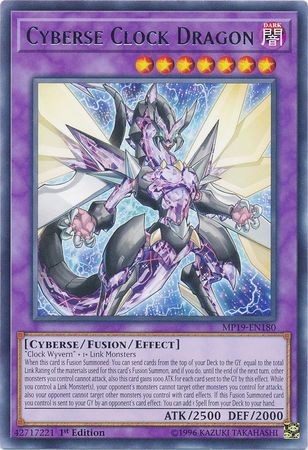 Cyberse Clock Dragon - MP19-EN180 - Rare - Duelshop