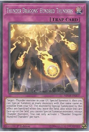 Thunder Dragons' Hundred Thunders - MP19-EN207 - Common