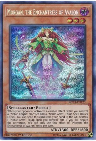 Morgan, the Enchantress of Avalon - MP19-EN223 - Prismatic Secret Rare