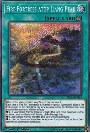 Fire Fortress atop Liang Peak - FIGA-EN018 - Secret Rare