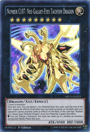 Number C107: Neo Galaxy-Eyes Tachyon Dragon - MP15-EN023 - Super