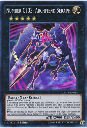 Number C102: Archfiend Seraph - MP15-EN024 - Super Rare