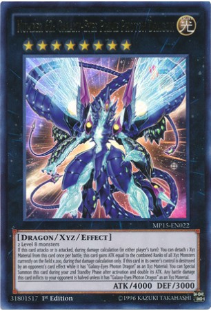 Number 62: Galaxy-Eyes Prime Photon Dragon - MP15-EN022 - Ultra Rare