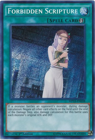 Forbidden Scripture - MP15-EN038 - Secret Rare