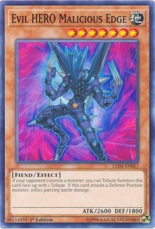 Evil HERO Malicious Edge - LED5-EN017 - Common