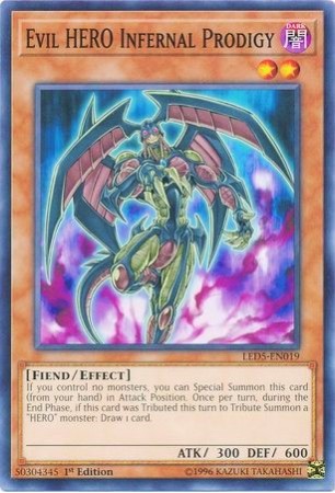 Evil HERO Infernal Prodigy - LED5-EN019 - Common