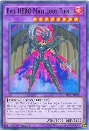 Evil HERO Malicious Fiend - LED5-EN020 - Common