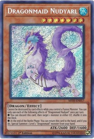 Dragonmaid Nudyarl - MYFI-EN017 - Secret Rare