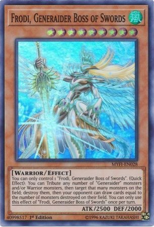 Frodi, Generaider Boss of Swords - MYFI-EN028 - Super Rare