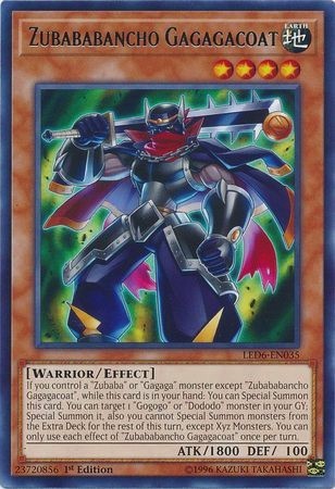 Zubababancho Gagagacoat - LED6-EN035 - Rare - Duelshop