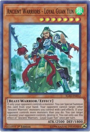 Ancient Warriors - Loyal Guan Yun - IGAS-EN012 - Super Rare