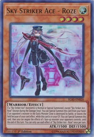 遊戯王OCG デュエルモンスターズ 2019 SKY STRIKER ACE-ROZE #JP020 Sky Striker Ace - Roze - IGAS-EN020 - Ultra Rare - Duelshop