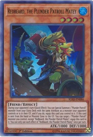 Redbeard, the Plunder Patroll Matey - IGAS-EN086 - Ultra Rare