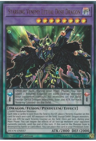 Starving Venemy Lethal Dose Dragon - DUOV-EN037 - Ultra Rare