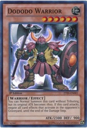 Dododo Warrior - ZTIN-EN001 - Super Rare