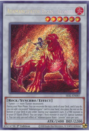 Adamancipator Risen - Leonite - SESL-EN007 - Secret Rare