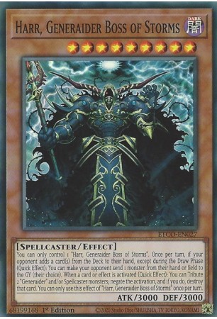 Harr, Generaider Boss of Storms - ETCO-EN027 - Super Rare