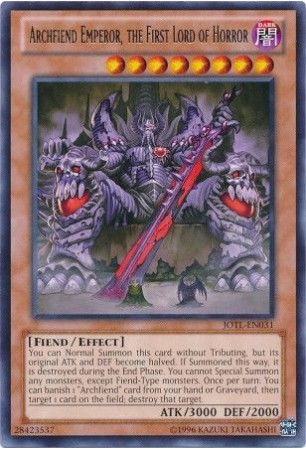 Archfiend Emperor, the First Lord of Horror - JOTL-EN031 - Rare