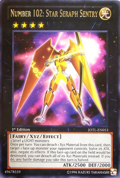 Number 102: Star Seraph Sentry - JOTL-EN053 - Rare - Duelshop