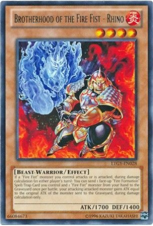 Brotherhood of the Fire Fist - Rhino - LTGY-EN028 - Rare