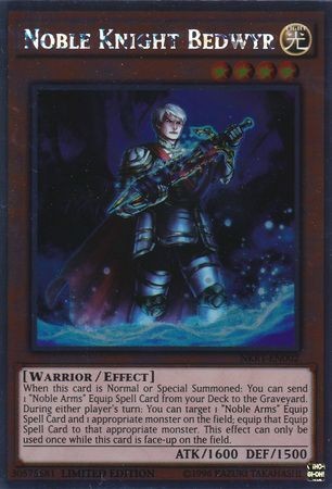 Noble Knight Bedwyr - NKRT-EN002 - Platinum Rare