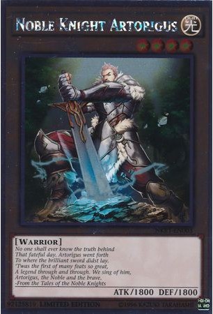 Noble Knight Artorigus - NKRT-EN003 - Platinum Rare