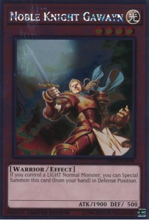 Noble Knight Gawayn - NKRT-EN004 - Platinum Rare