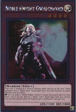 Noble Knight Gwalchavad - NKRT-EN007 - Platinum Rare