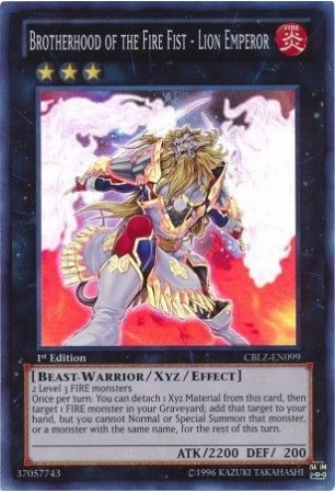 Brotherhood of the Fire Fist - Lion Emperor - CBLZ-EN099 - Super Rare