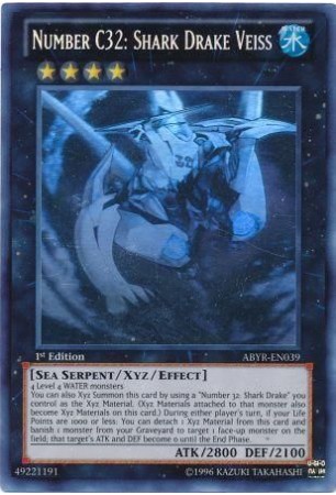 Number C32: Shark Drake Veiss - ABYR-EN039 - Ghost Rare