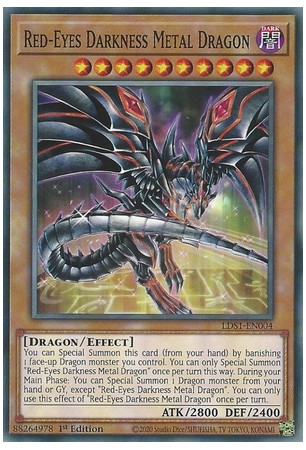 Red-Eyes Darkness Metal Dragon - LDS1-EN004 - Common