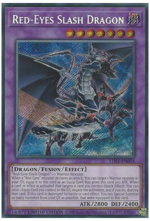 Red-Eyes Slash Dragon - LDS1-EN014 - Secret Rare