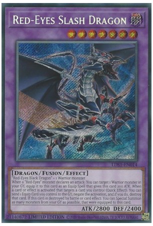 Red-Eyes Slash Dragon - LDS1-EN014 - Secret Rare