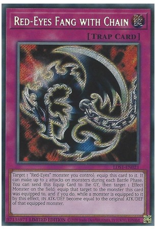 Red-Eyes Fang with Chain - LDS1-EN021 - Secret Rare