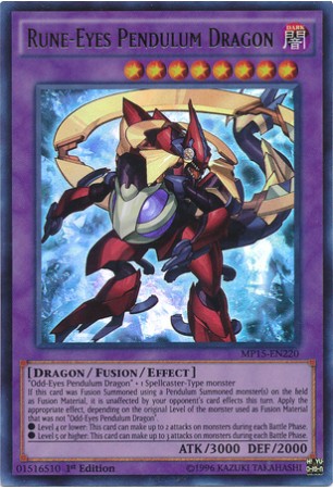 Rune-Eyes Pendulum Dragon - MP15-EN220 - Ultra Rare