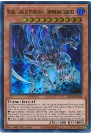 Raviel, Lord of Phantasms - Shimmering Scraper - SDSA-EN001 - Ultra Rare