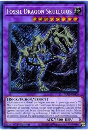 Fossil Dragon Skullgios - BLAR-EN009 - Secret Rare