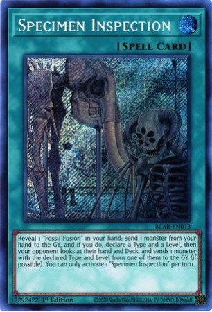 Specimen Inspection - BLAR-EN013 - Secret Rare