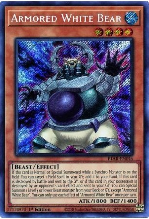 Armored White Bear - BLAR-EN016 - Secret Rare