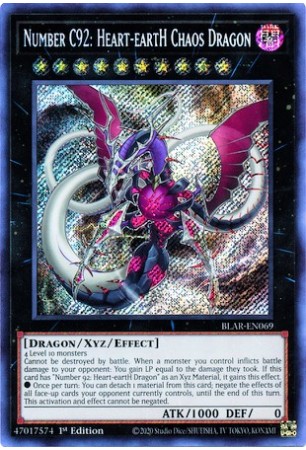 Number C92: Heart-eartH Chaos Dragon - BLAR-EN069 - Secret Rare