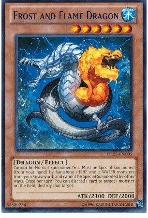 Frost and Flame Dragon (Green) - DL15-EN005 - Rare