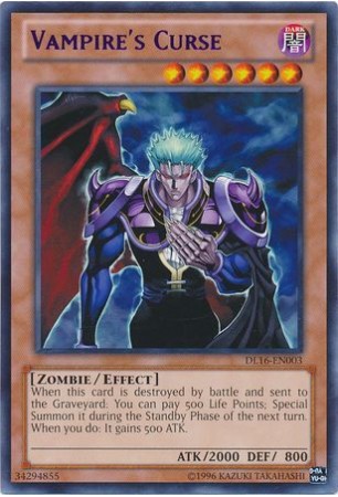 Vampire's Curse (Blue) - DL16-EN003 - Rare