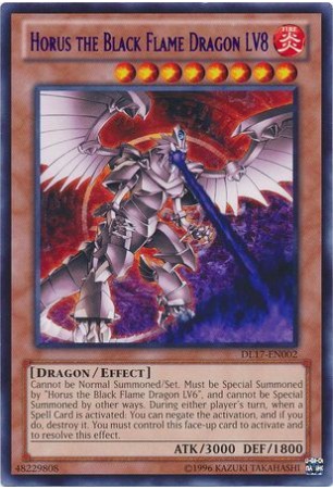 Horus the Black Flame Dragon LV8 (Blue) - DL17-EN002 - Rare