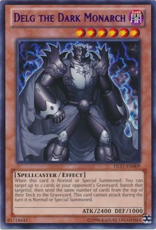 Delg the Dark Monarch (Red) - DL17-EN009 - Rare