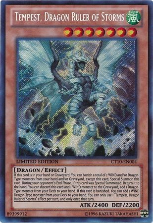 遊戯王OCG Tempest, Dragon Ruler of Storms Tempest, Dragon Ruler of Storms - CT10-EN004 - Secret Rare - Duelshop