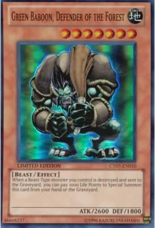 Green Baboon, Defender of the Forest - CT07-EN010 - Super Rare