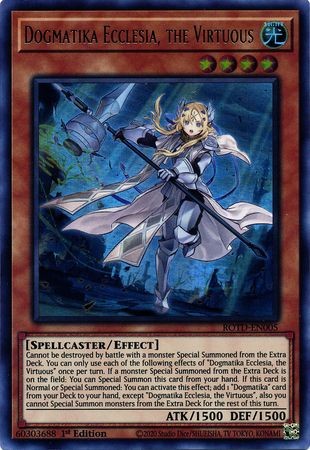 Dogmatika Ecclesia, the Virtuous - ROTD-EN005 - Ultra Rare - Duelshop