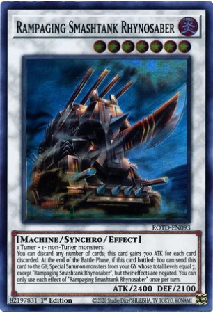 Rampaging Smashtank Rhynosaber - ROTD-EN093 - Super Rare