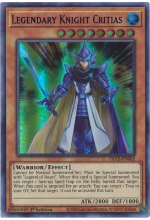 Legendary Knight Critias (Blue) - DLCS-EN002 - Ultra Rare