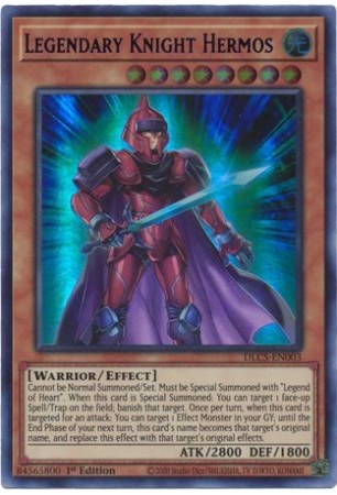 Legendary Knight Hermos (Blue) - DLCS-EN003 - Ultra Rare